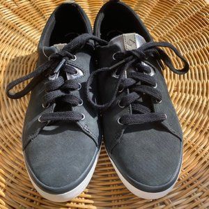 Sperry Top Sider Women's Sailor Lace Up Black/Gray Suede Sneakers 7.5 NWT